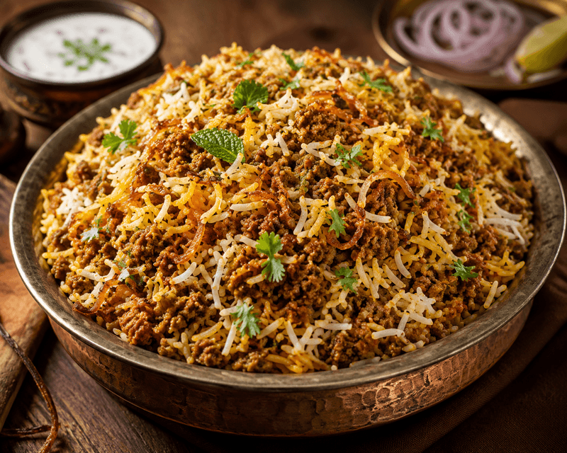Mutton Kheema Biryani